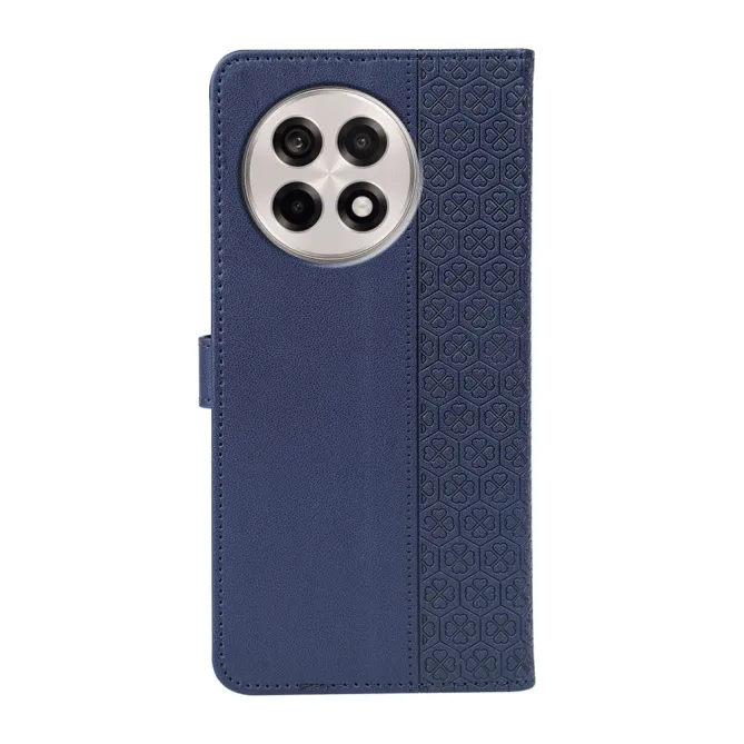 Housse OnePlus 13R Trèfles Gaufré Portefeuille