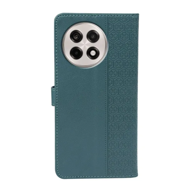 Housse OnePlus 13R Trèfles Gaufré Portefeuille