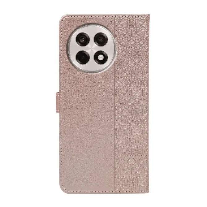 Housse OnePlus 13R Trèfles Gaufré Portefeuille
