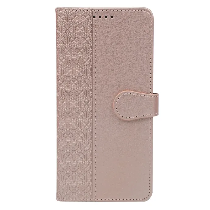 Housse OnePlus 13R Trèfles Gaufré Portefeuille