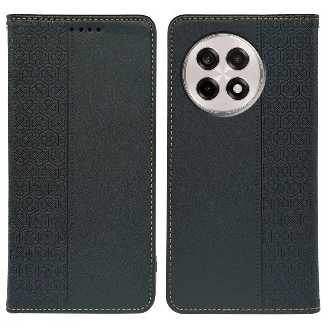 Flip Cover OnePlus 13R Trèfles Gaufré Portefeuille