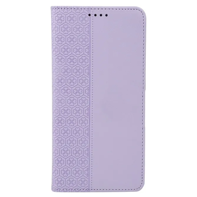 Flip Cover OnePlus 13R Trèfles Gaufré Portefeuille