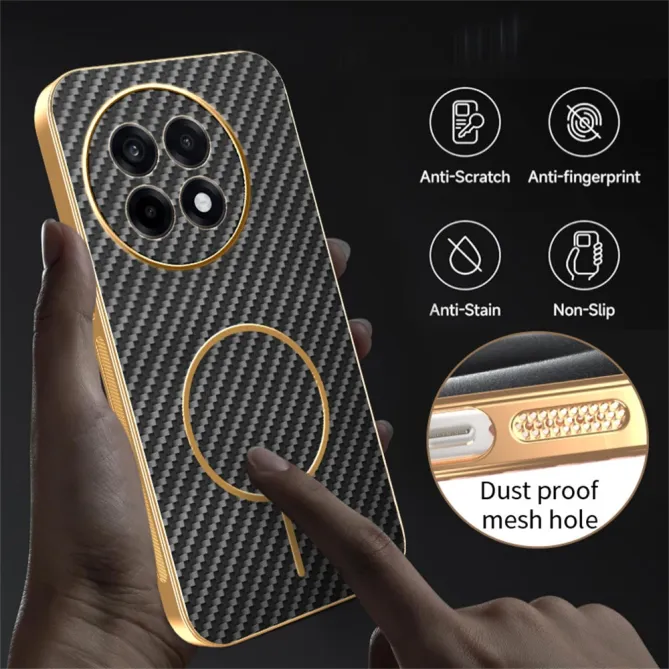 Coque OnePlus 13R Magnétique Texture Carbone