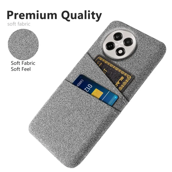 Coque OnePlus 13R en Tissu avec Double Rangement
