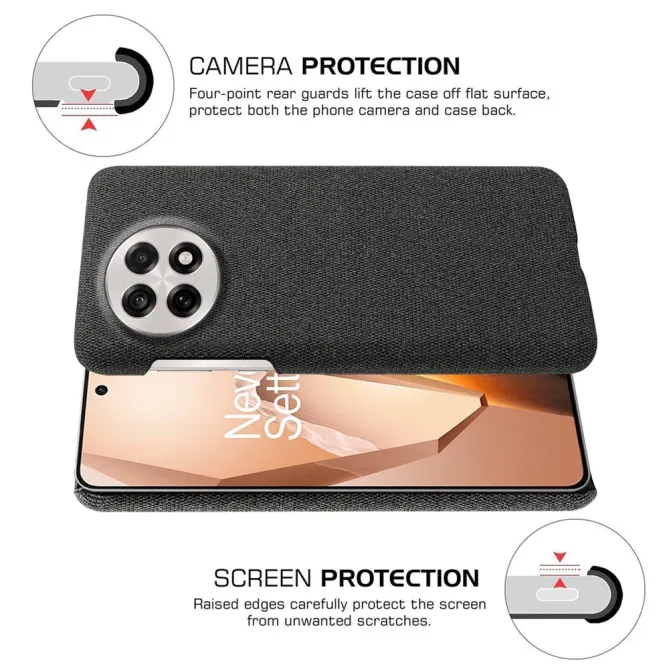Coque OnePlus 13R revêtement tissu