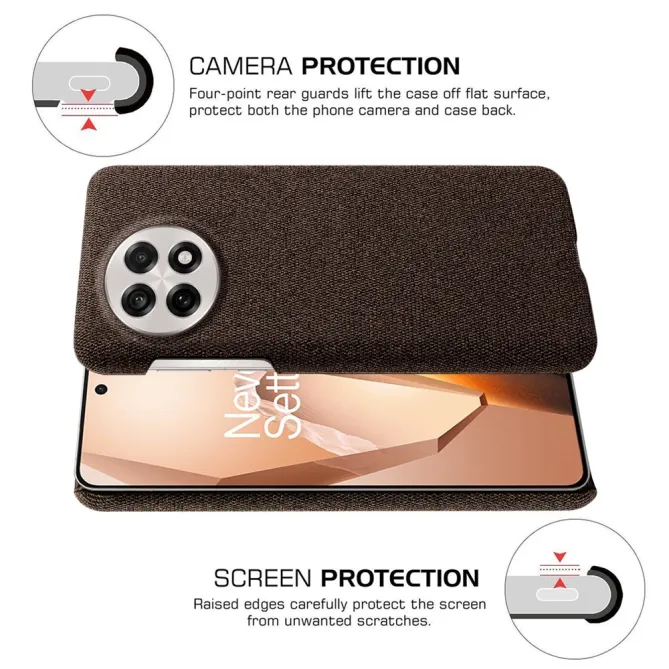 Coque OnePlus 13R revêtement tissu
