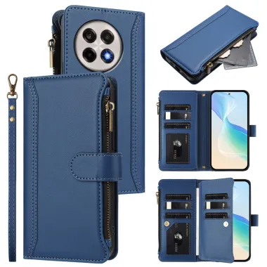 Housse OnePlus 13R ORGANIZER Simili Cuir Multi-Rangements Dragonne