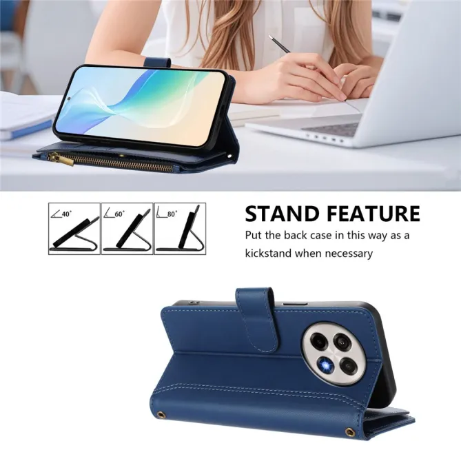 Housse OnePlus 13R ORGANIZER Simili Cuir Multi-Rangements Dragonne