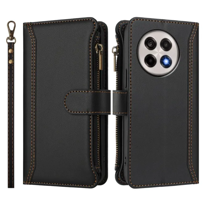 Housse OnePlus 13R ORGANIZER Simili Cuir Multi-Rangements Dragonne