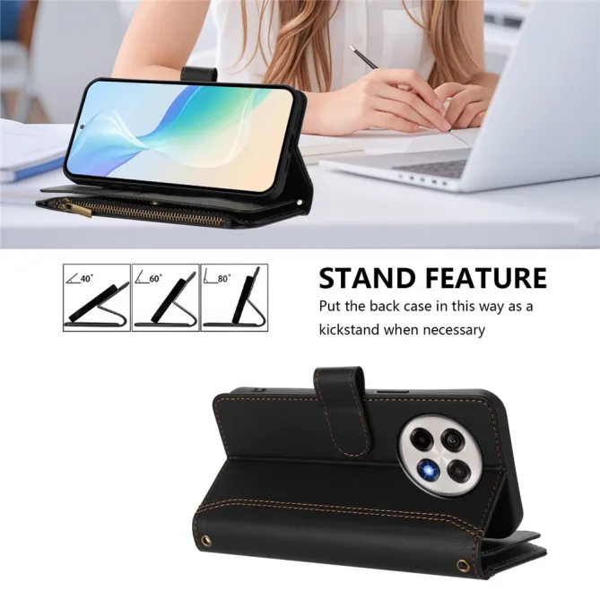 Housse OnePlus 13R ORGANIZER Simili Cuir Multi-Rangements Dragonne