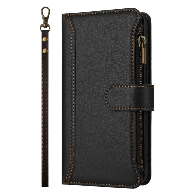 Housse OnePlus 13R ORGANIZER Simili Cuir Multi-Rangements Dragonne