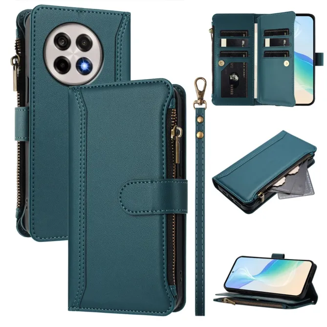Housse OnePlus 13R ORGANIZER Simili Cuir Multi-Rangements Dragonne