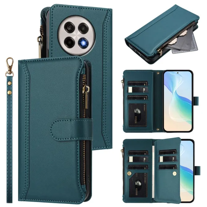 Housse OnePlus 13R ORGANIZER Simili Cuir Multi-Rangements Dragonne