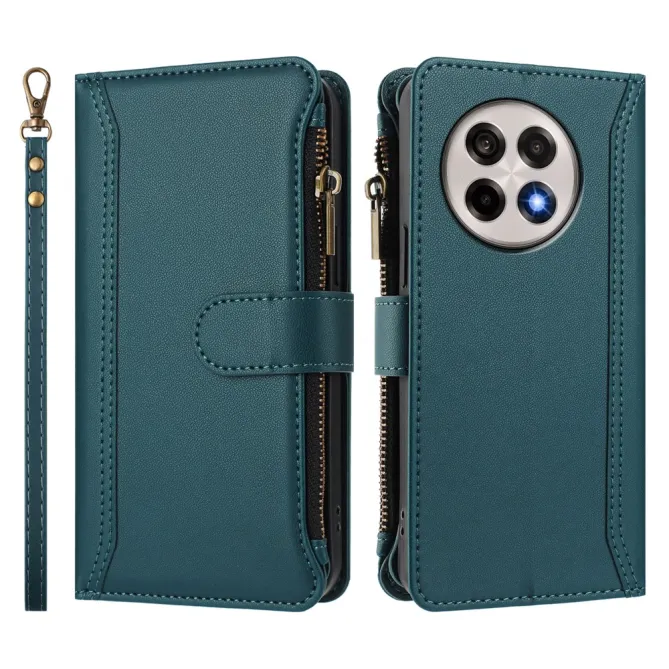 Housse OnePlus 13R ORGANIZER Simili Cuir Multi-Rangements Dragonne