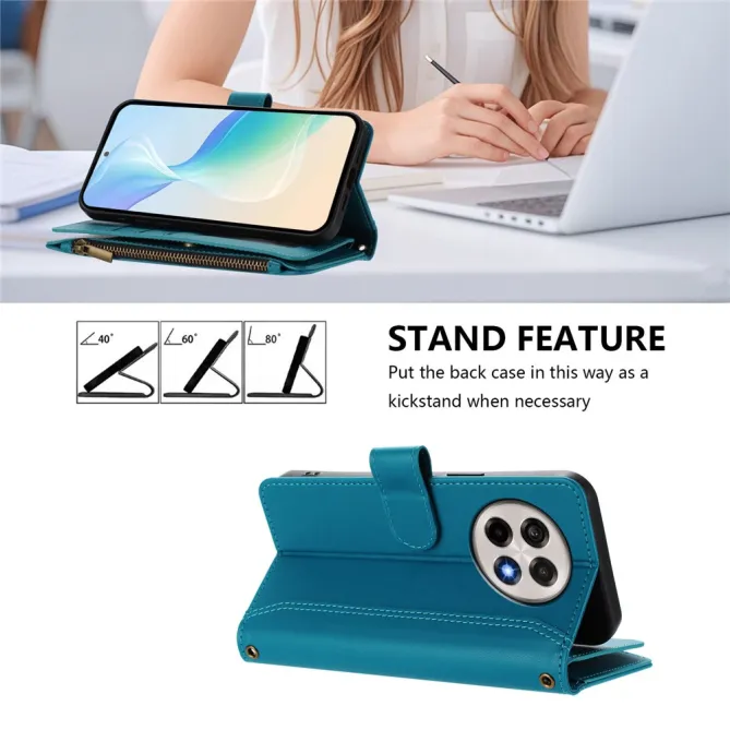 Housse OnePlus 13R ORGANIZER Simili Cuir Multi-Rangements Dragonne