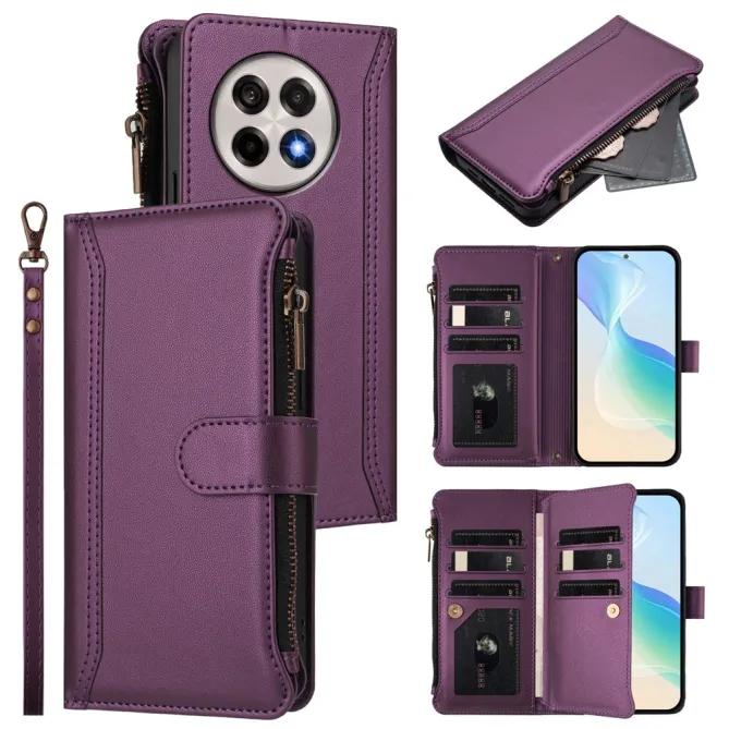 Housse OnePlus 13R ORGANIZER Simili Cuir Multi-Rangements Dragonne