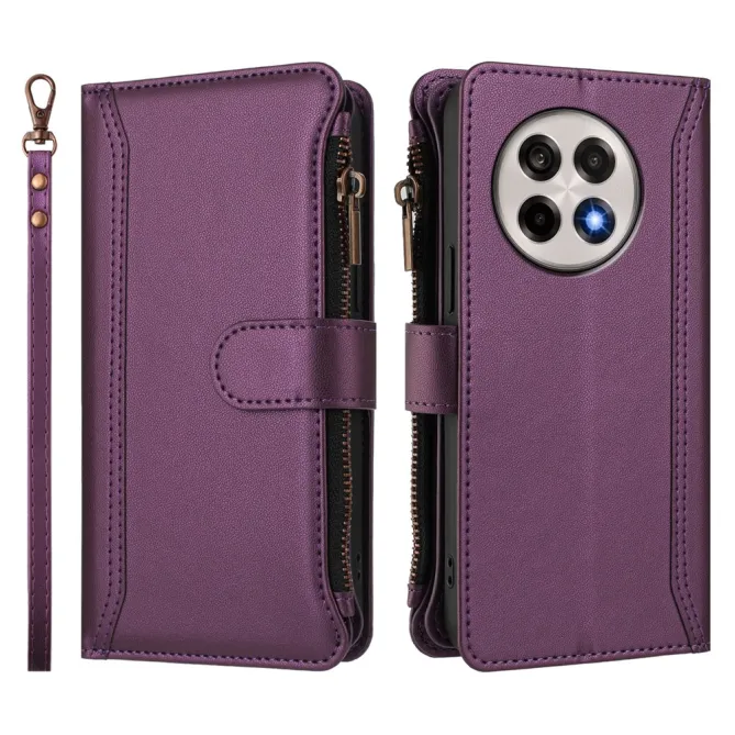 Housse OnePlus 13R ORGANIZER Simili Cuir Multi-Rangements Dragonne