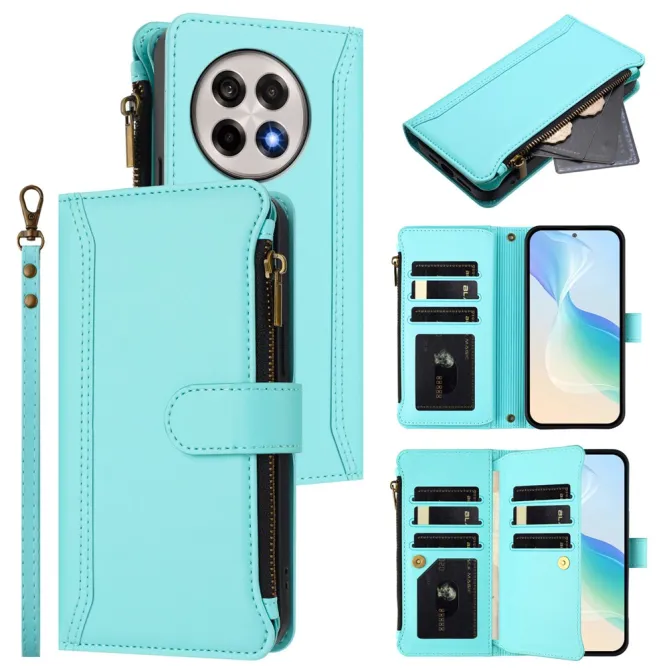 Housse OnePlus 13R ORGANIZER Simili Cuir Multi-Rangements Dragonne