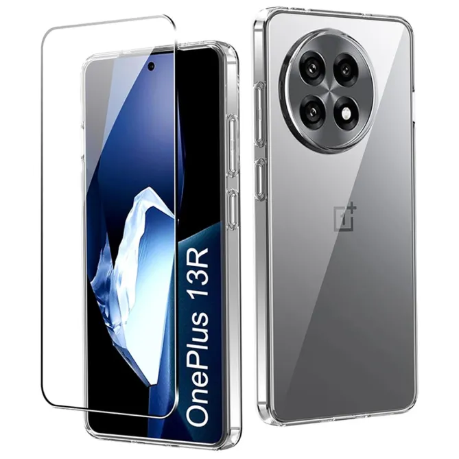 Coque OnePlus 13R Transparente avec Verre Trempé