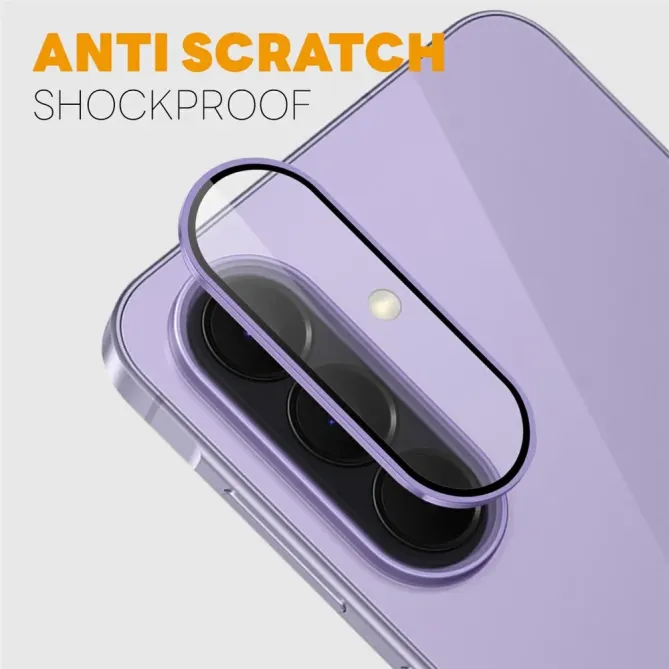 Protection objectif Samsung Galaxy S26 FE en verre tremé avec contour métal