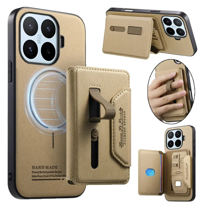 Coque Xiaomi 17T Pro Porte-Cartes Amovible Sangle Béquille