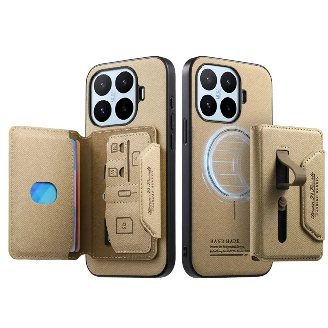 Coque Xiaomi 17T Pro Porte-Cartes Amovible Sangle Béquille