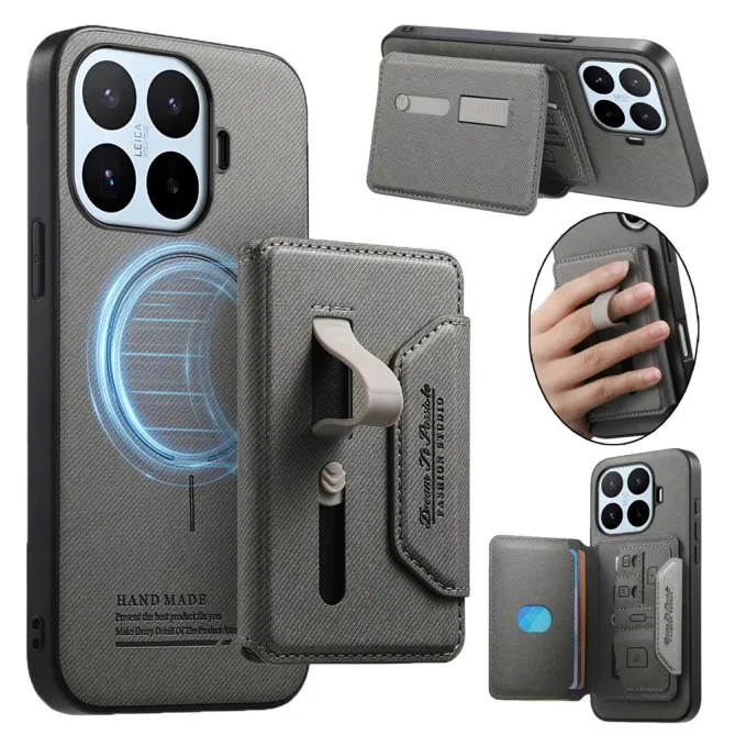 Coque Xiaomi 17T Pro Porte-Cartes Amovible Sangle Béquille