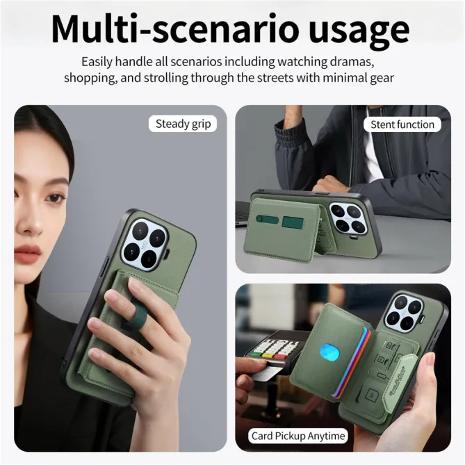Coque Xiaomi 17T Pro Porte-Cartes Amovible Sangle Béquille