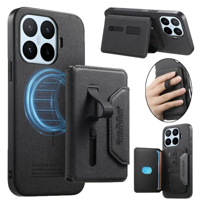 Coque Xiaomi 17T Pro Porte-Cartes Amovible Sangle Béquille