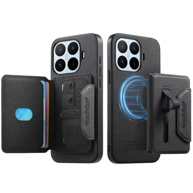 Coque Xiaomi 17T Pro Porte-Cartes Amovible Sangle Béquille
