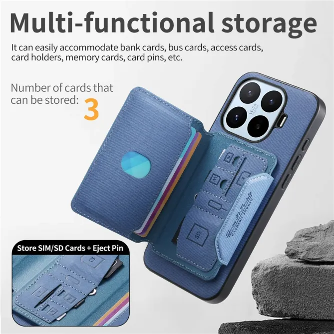 Coque Xiaomi 17T Pro Porte-Cartes Amovible Sangle Béquille