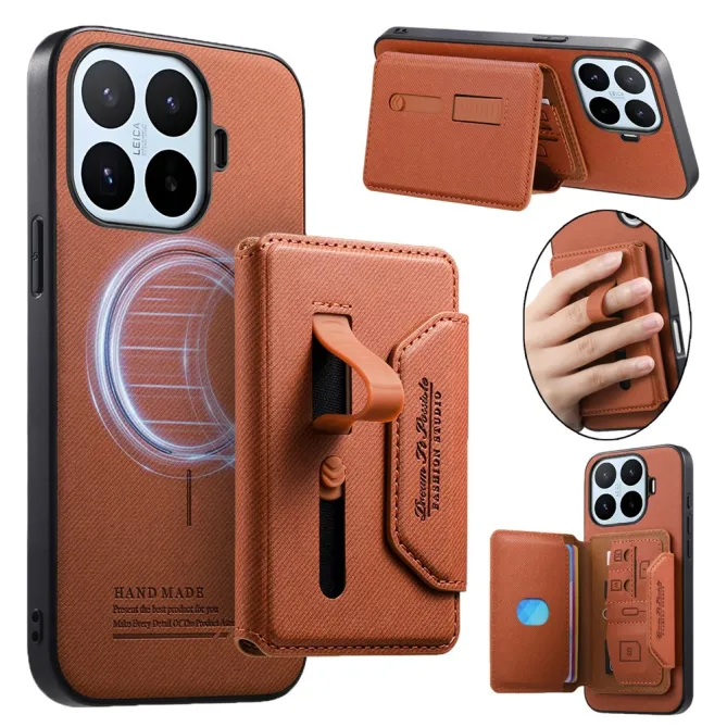 Coque Xiaomi 17T Pro Porte-Cartes Amovible Sangle Béquille