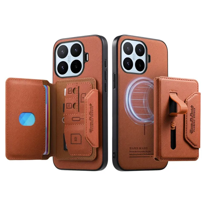 Coque Xiaomi 17T Pro Porte-Cartes Amovible Sangle Béquille