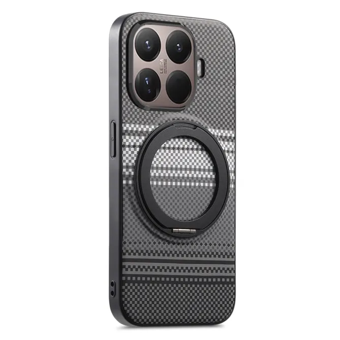 Coque Xiaomi 17T Pro Magnétique Anneau design tissé à carreaux