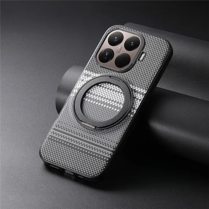Coque Xiaomi 17T Pro Magnétique Anneau design tissé à carreaux