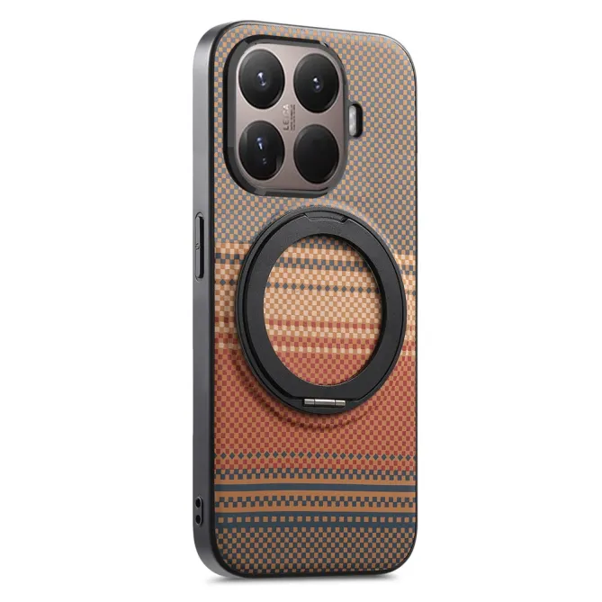 Coque Xiaomi 17T Pro Magnétique Anneau design tissé à carreaux