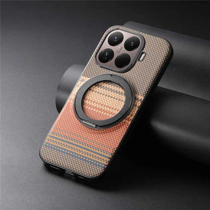 Coque Xiaomi 17T Pro Magnétique Anneau design tissé à carreaux