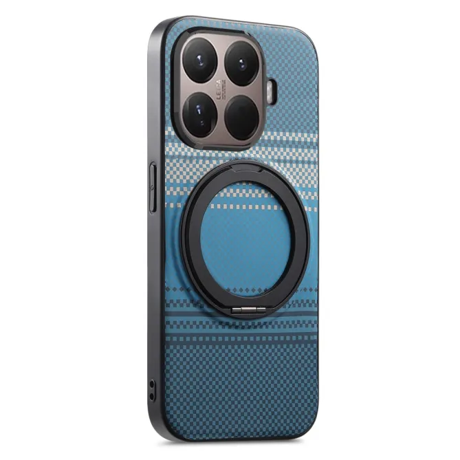 Coque Xiaomi 17T Pro Magnétique Anneau design tissé à carreaux
