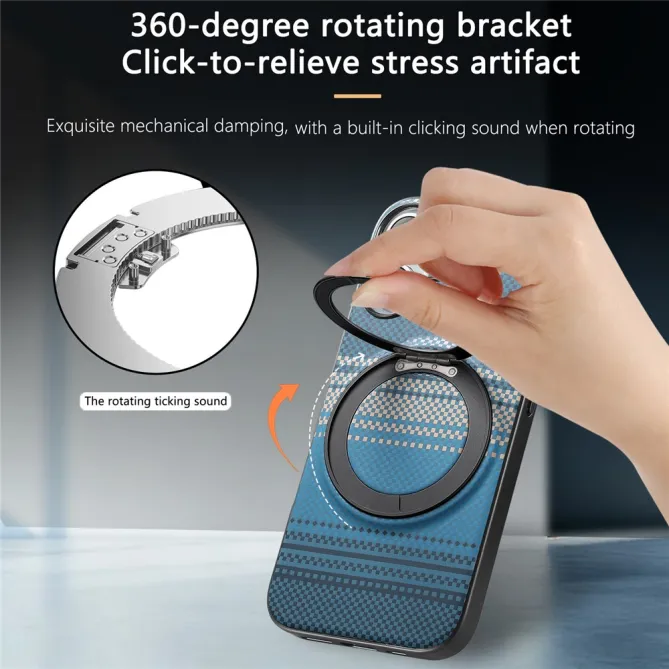 Coque Xiaomi 17T Pro Magnétique Anneau design tissé à carreaux