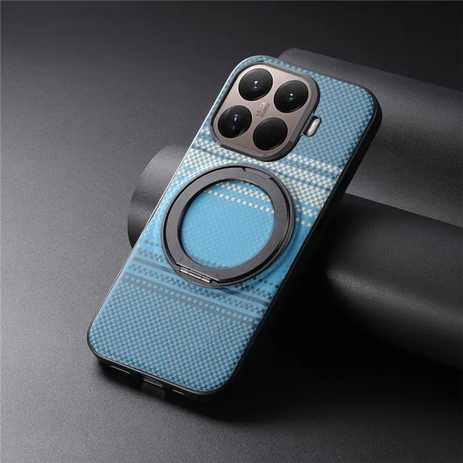 Coque Xiaomi 17T Pro Magnétique Anneau design tissé à carreaux