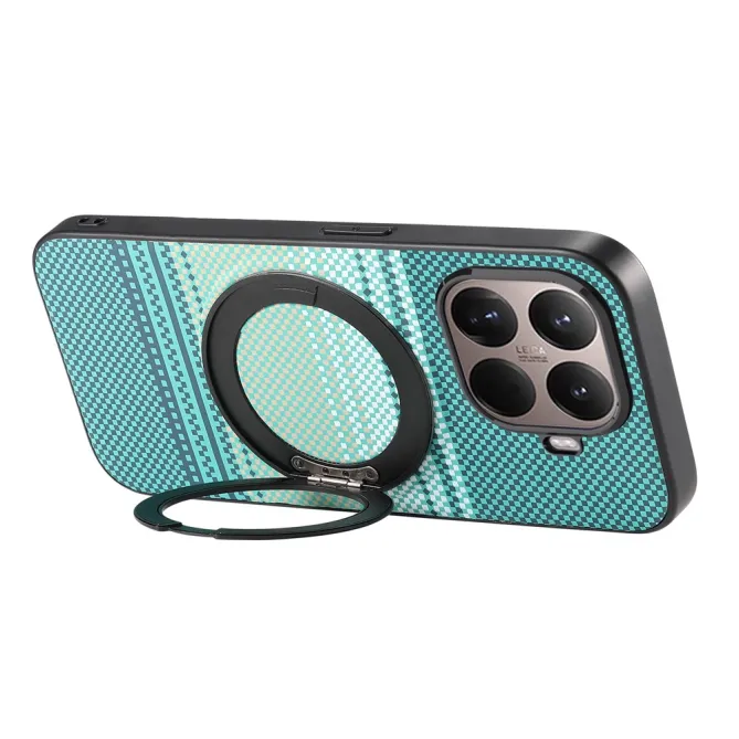 Coque Xiaomi 17T Pro Magnétique Anneau design tissé à carreaux