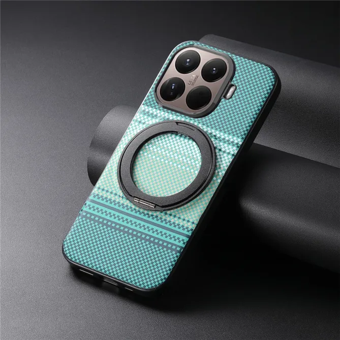 Coque Xiaomi 17T Pro Magnétique Anneau design tissé à carreaux