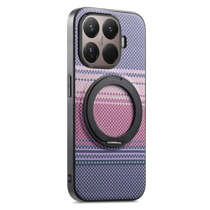Coque Xiaomi 17T Pro Magnétique Anneau design tissé à carreaux