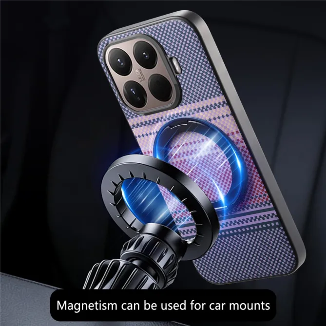 Coque Xiaomi 17T Pro Magnétique Anneau design tissé à carreaux