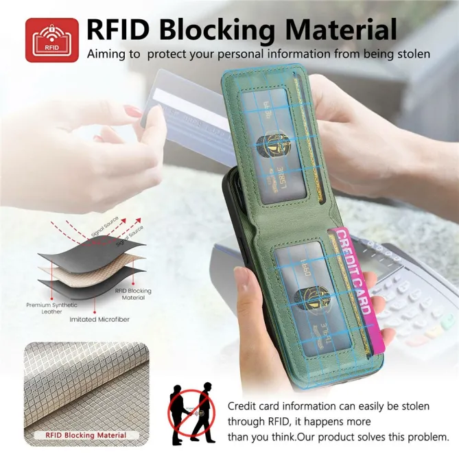 Coque Xiaomi 17T Pro Porte-Cartes Dépliant RFID
