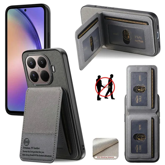 Coque Xiaomi 17T Pro Porte-Cartes Dépliant RFID