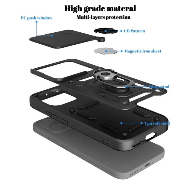 Coque Xiaomi 17T Pro Cache Caméra et Anneau