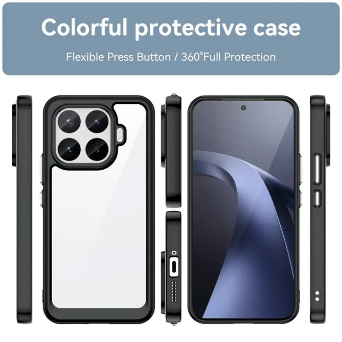 Coque Xiaomi 17T Pro Transparente Contour Coloré
