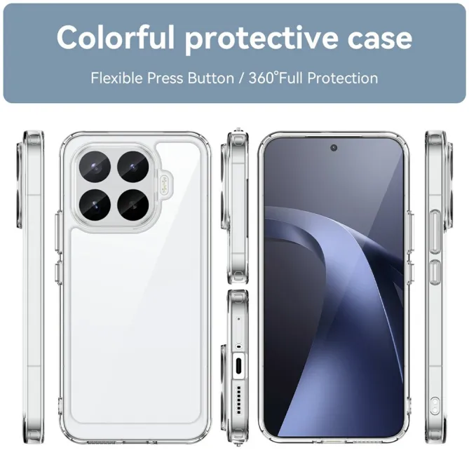 Coque Xiaomi 17T Pro Transparente Contour Coloré