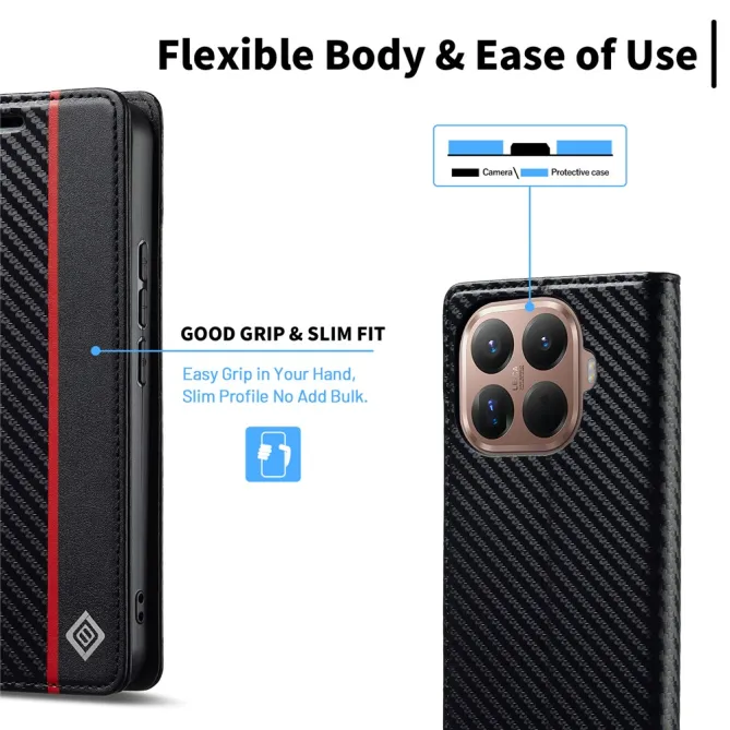 Étui Xiaomi 17T Pro Fibre de Carbone Bande Verticale